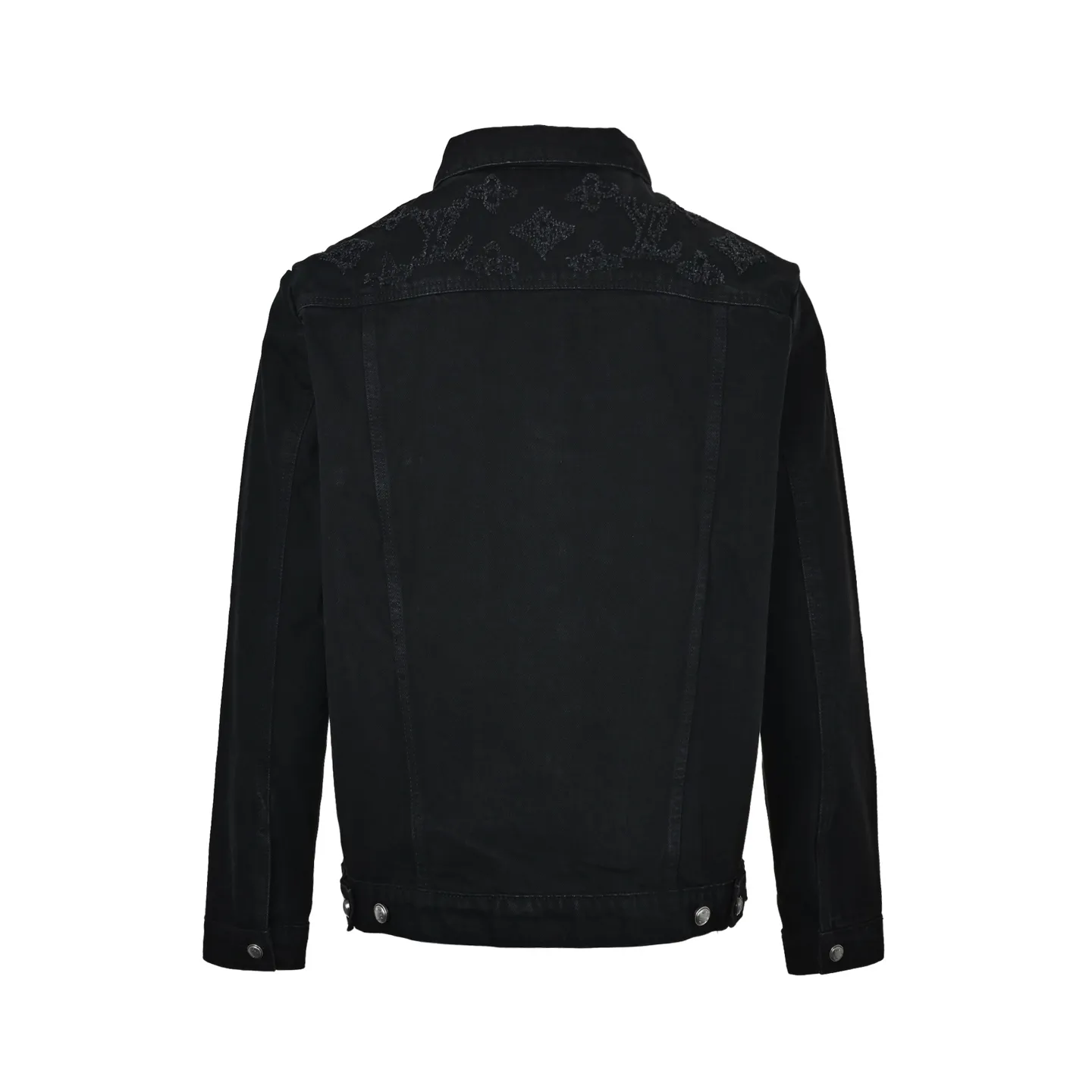 Louis Vuitton 26ss embroidered ripped logo denim jacket